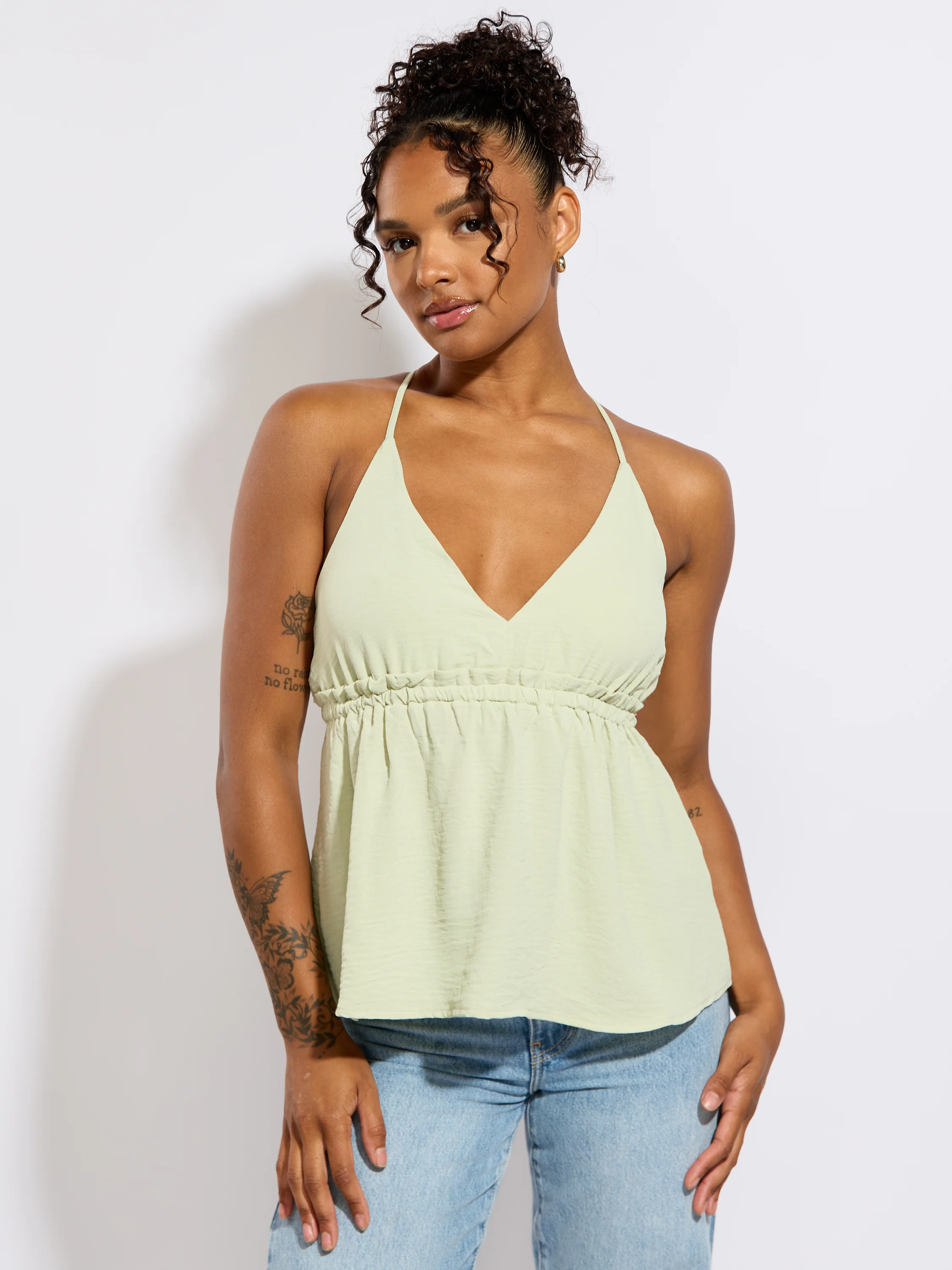 Peplum V-Neck Blouse - Image 14