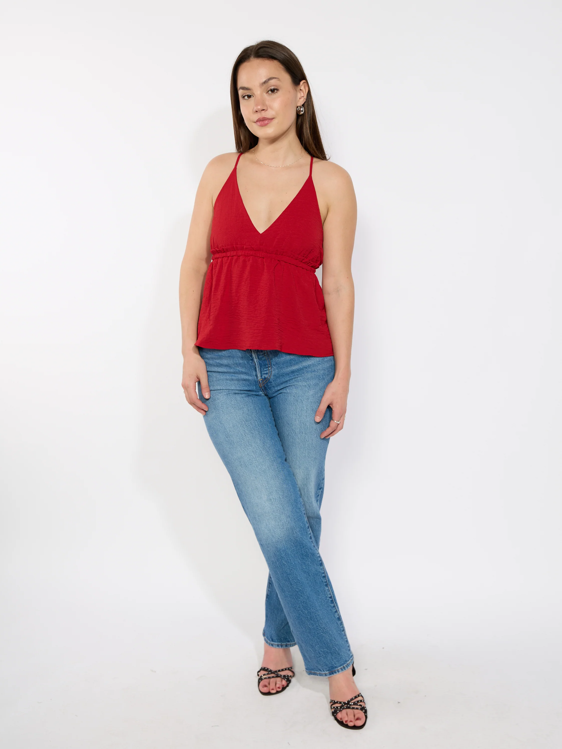 Peplum V-Neck Blouse - Image 5