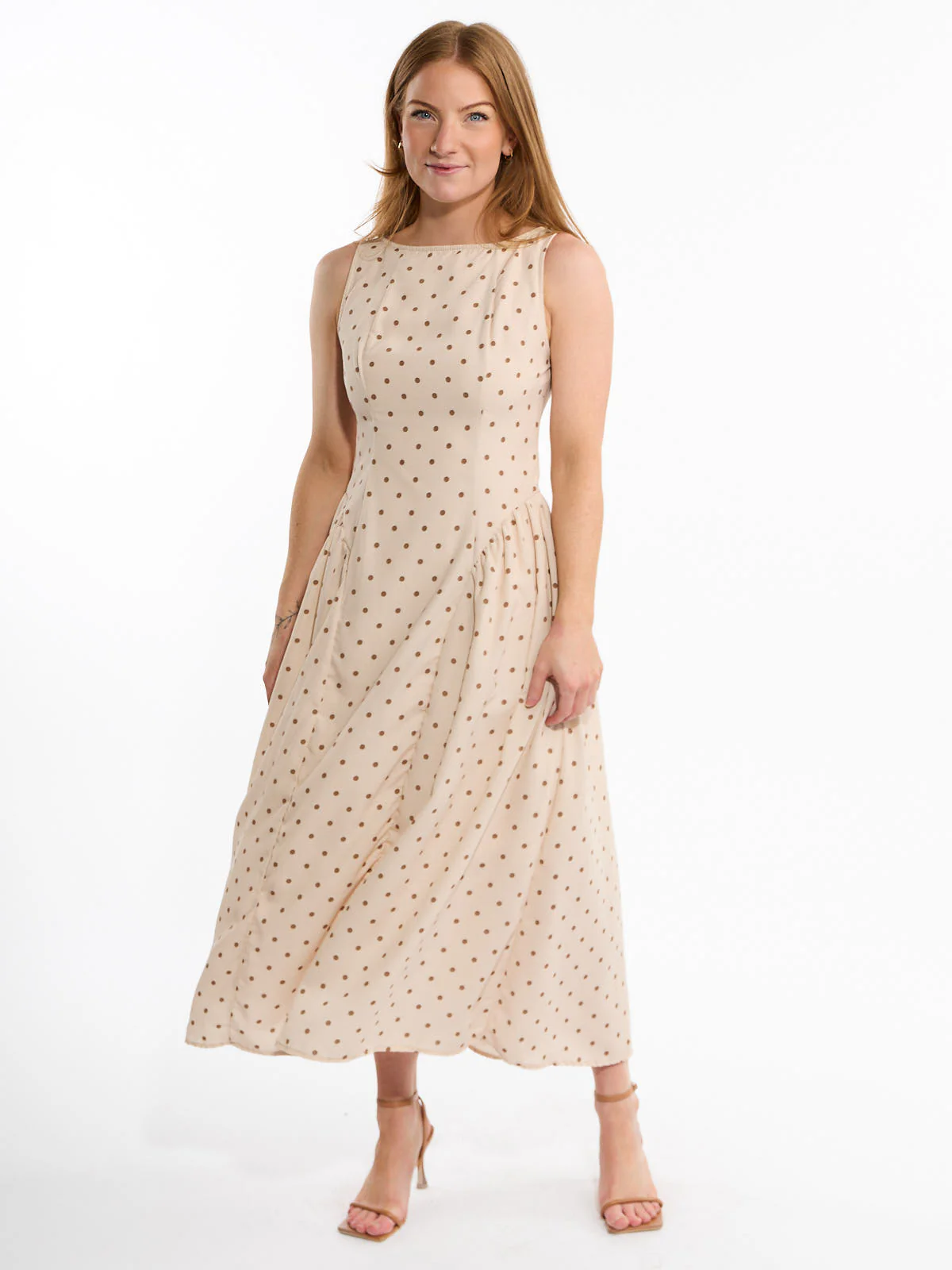 Polka Dot Midi Dress