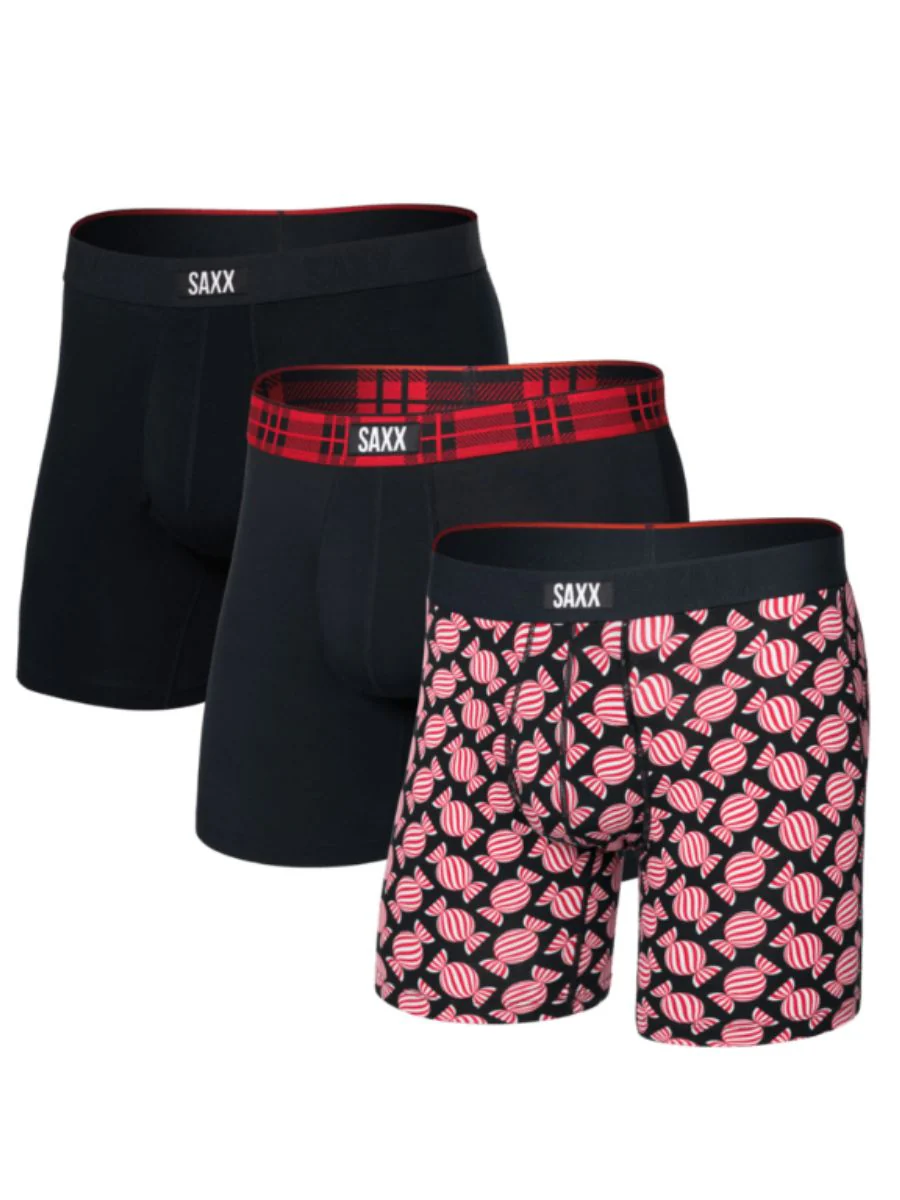 Saxx Vibe Xtra Christmas 3-Pack Boxers