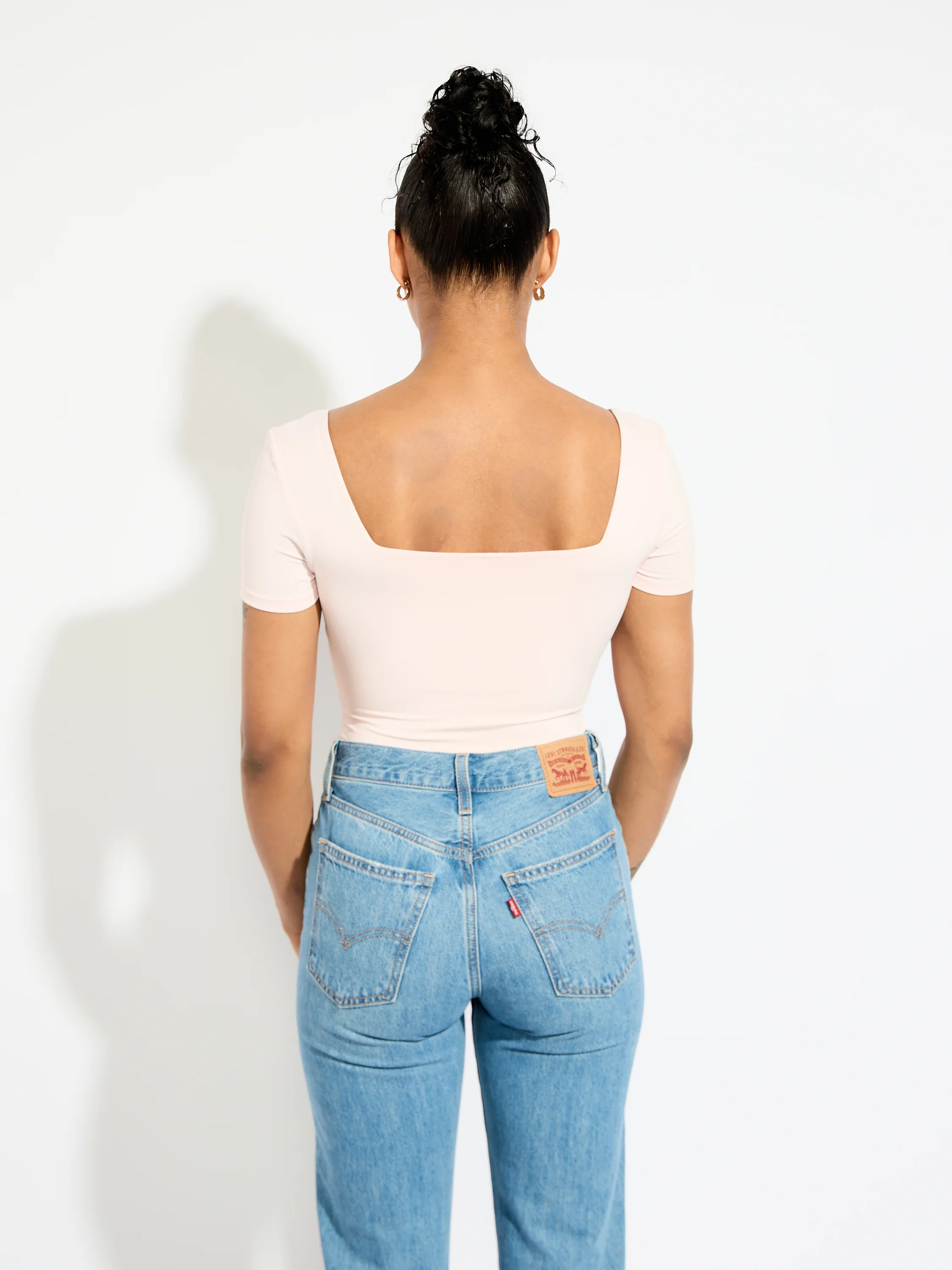 Second Skin Stacy Square Neck Short Sleeve Bodysuit - Image 6