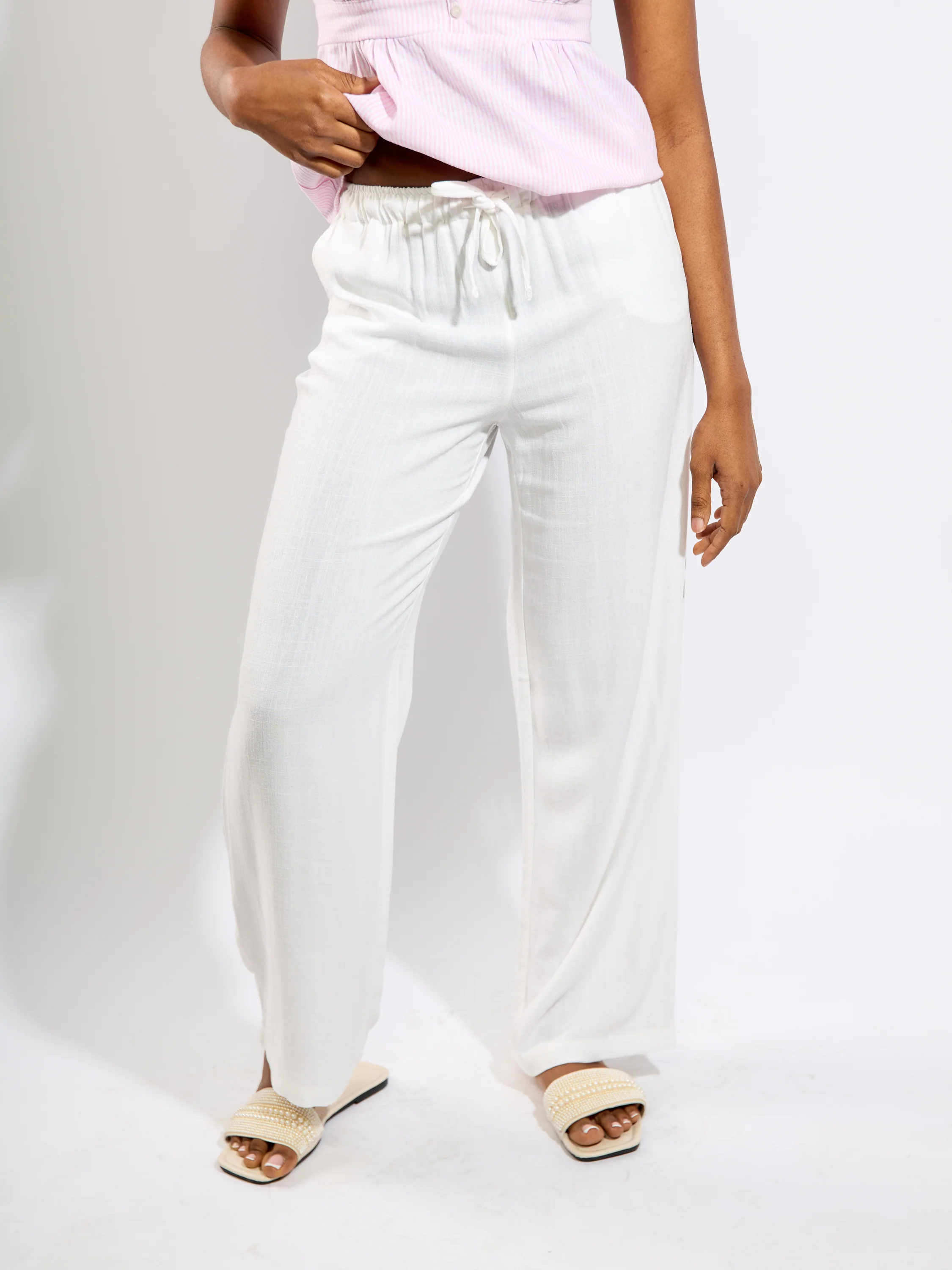 Siesta Pull-Up Linen Pant - Image 2