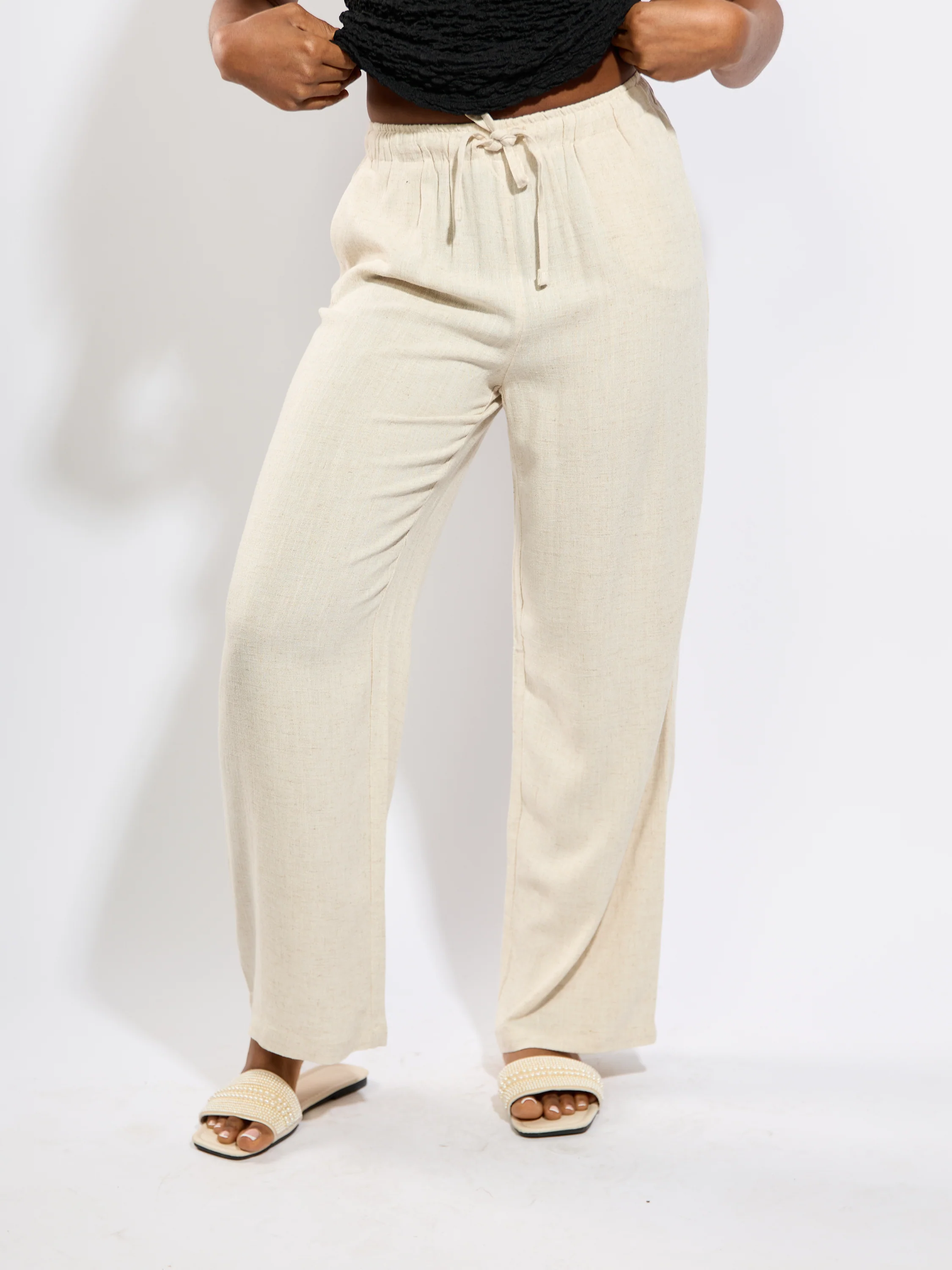 Siesta Pull-Up Linen Pant - Image 4
