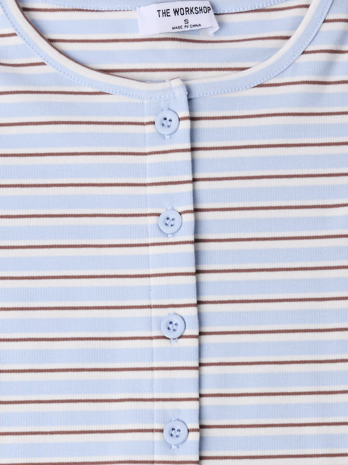 Summer Stripe Short Sleeve Button Down Shirt - Image 3