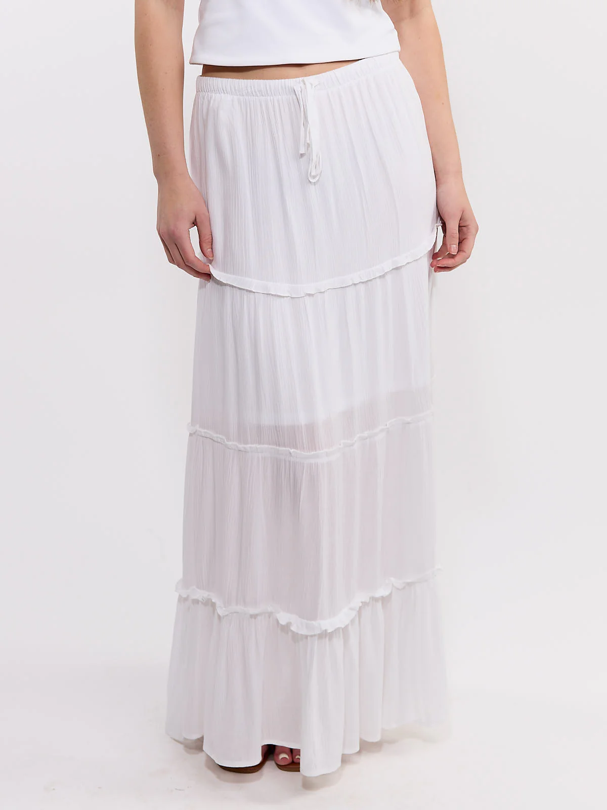 Tier Flowy Midi Skirt - Image 4