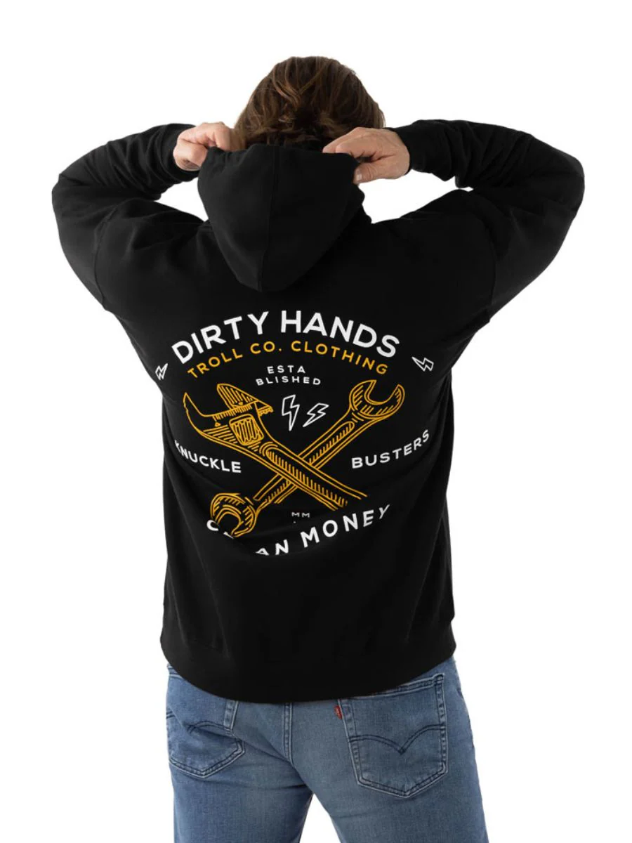 Troll Co. Twisting Wrenches Black Hoodie - Image 2