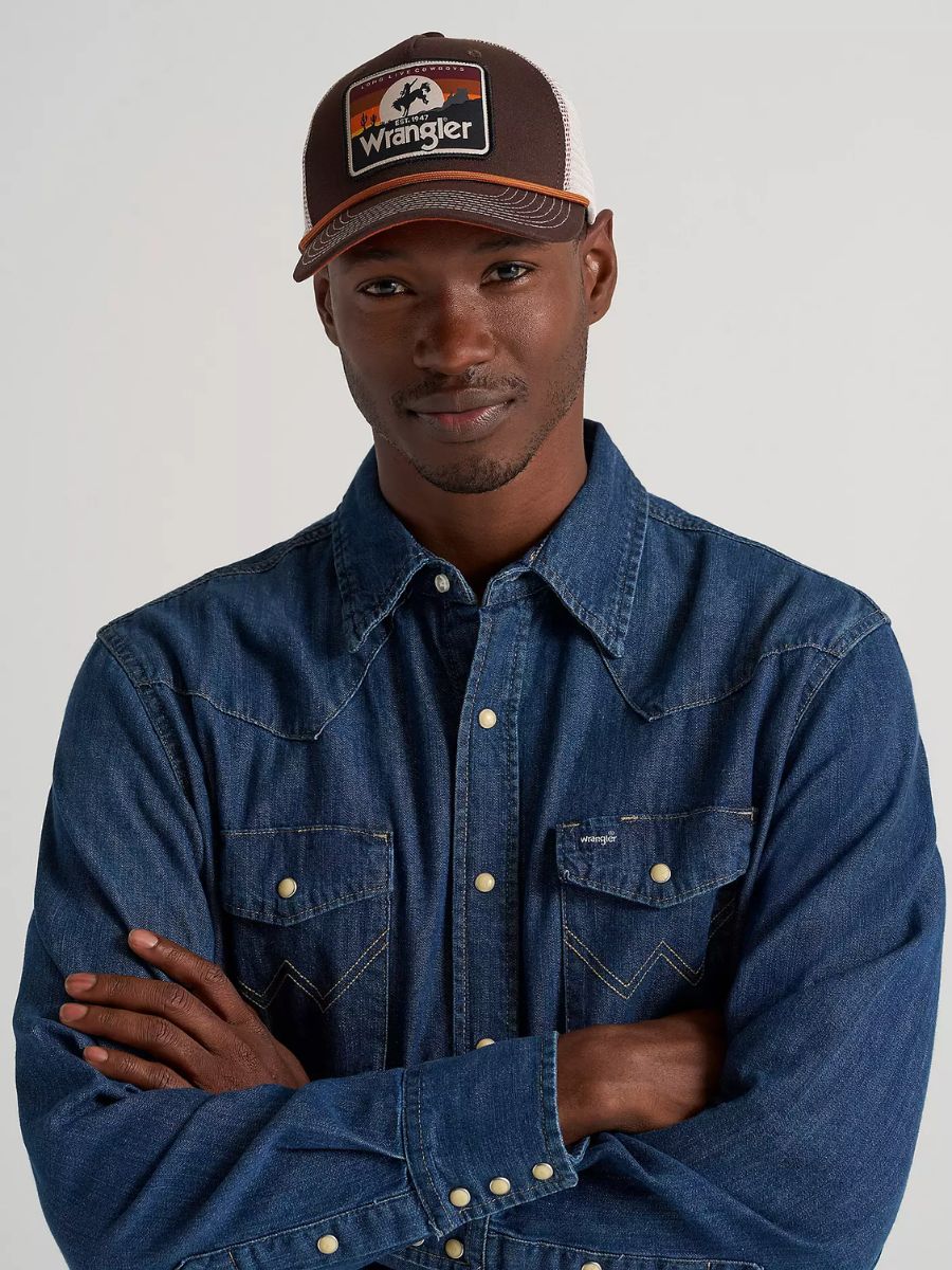 Wrangler Sunset Trucker Hat - Image 2